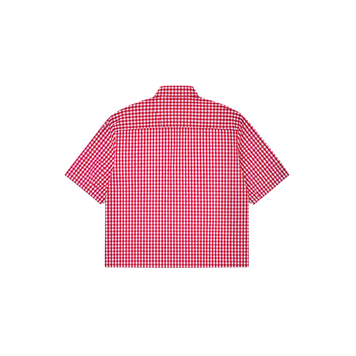 Eight 8all: Red Checks Boxy Shirt