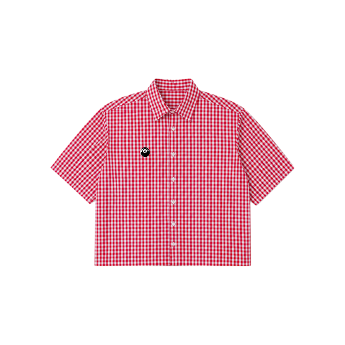 Eight 8all: Red Checks Boxy Shirt